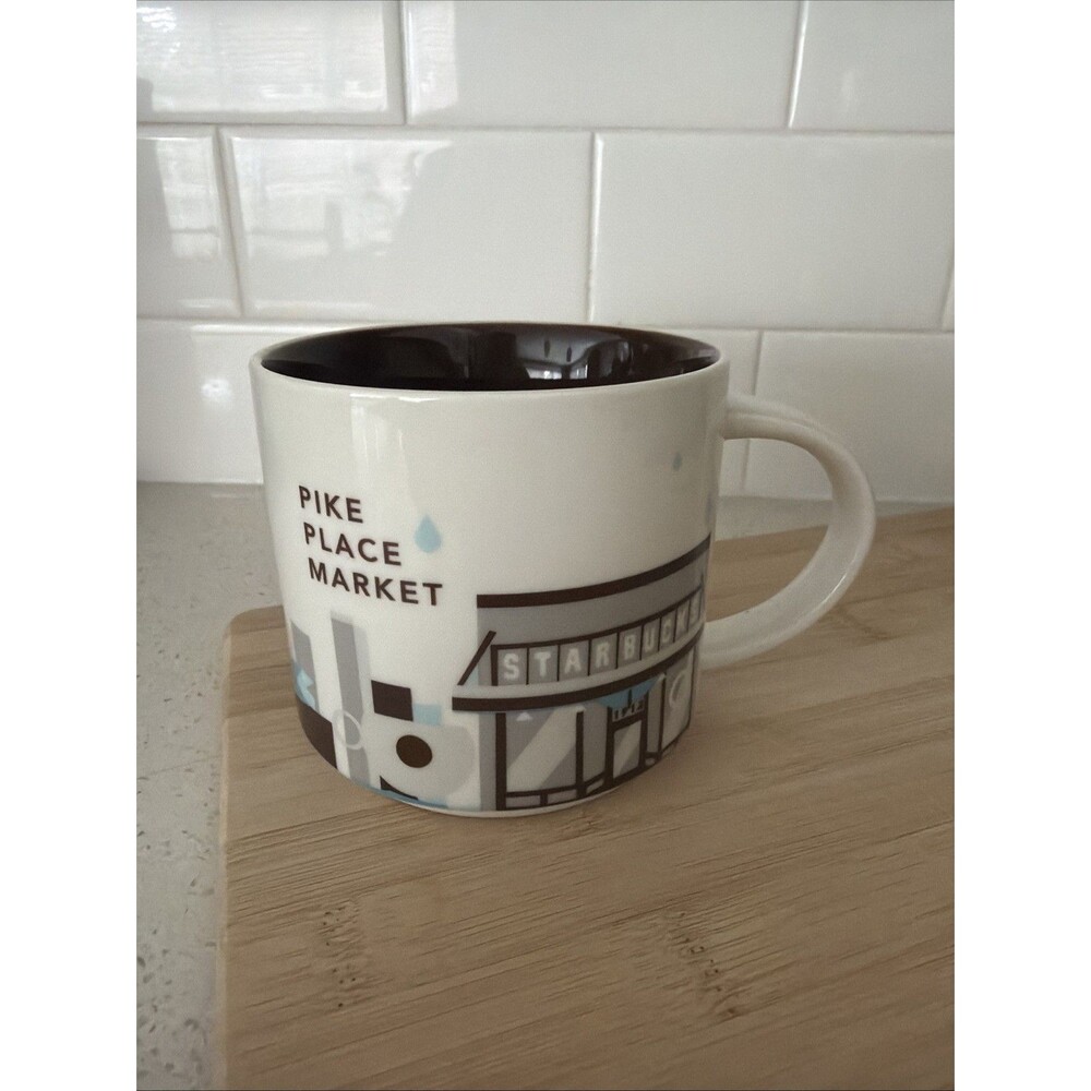 STARBUCKS Pike Place Market ‘You Are Here’ 2015 Ceramic Mug 14 oz